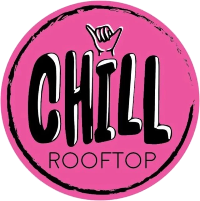 Chill Rooftop pink logo